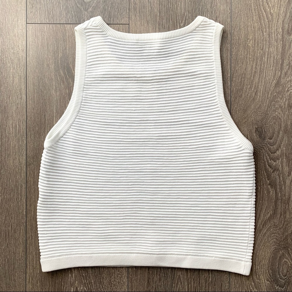 Aritzia Babaton Alrik Knit Top White Size XS - Picture 15 of 16